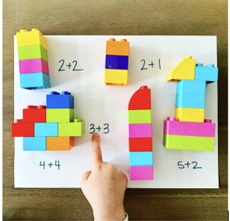 lego addition block activity 